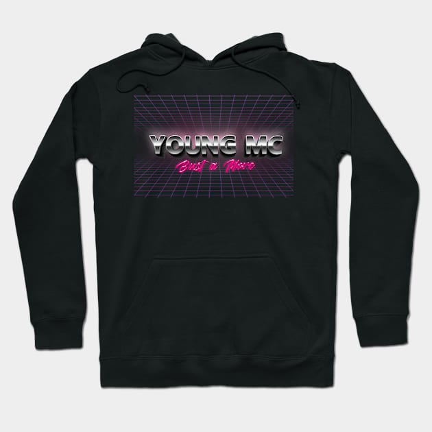 Young MC Bust a Move - retro gridscape style Hoodie by Mudoroth